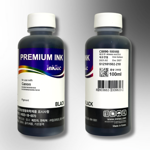 Пігментне чорнило InkTec, серія: C0090, для принтерів Canon (Pigment - BLACK - 100мл)