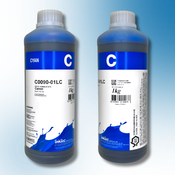 Водорозчинне чорнило InkTec, серія: C0090, для принтерів Canon (Dye - CYAN - 1л)