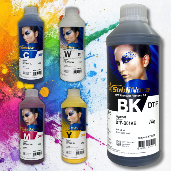 Пігментне чорнило InkTec, серія: SubliNova DTF Premium Pigment Ink (DTF - BLACK - 1л)