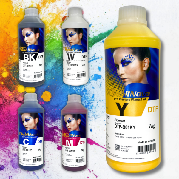 Пігментне чорнило InkTec, серія: SubliNova DTF Premium Pigment Ink (DTF - YELLOW - 1л)