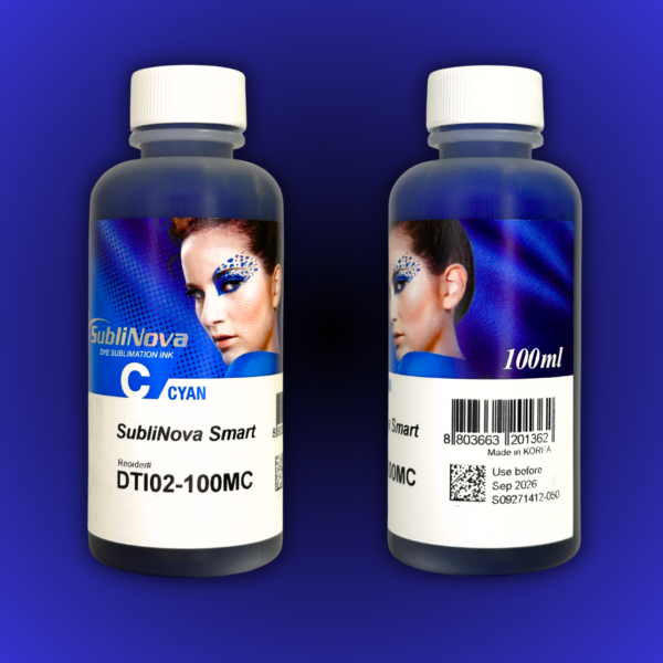 Сублімаційне чорнило InkTec, серія: SubliNova Smart (DTI - CYAN - 100мл)