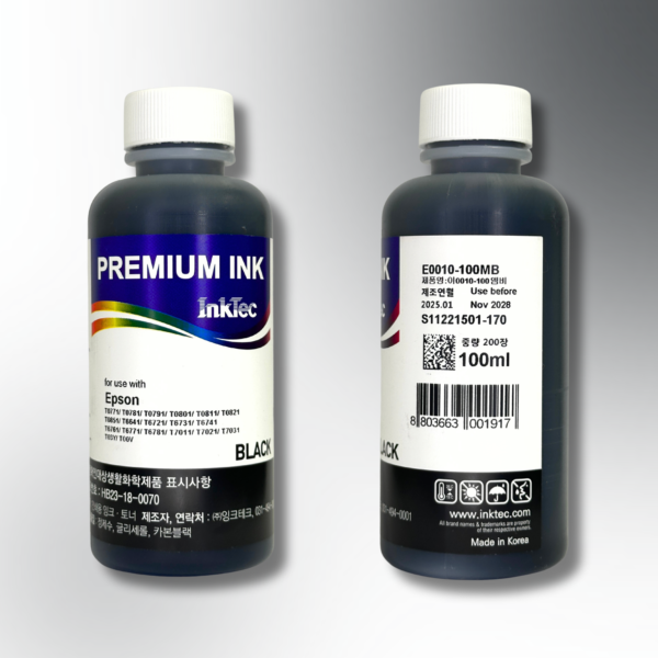 Водорозчинне чорнило InkTec, серія: E0010, для принтерів Epson (Dye - BLACK - 100мл)