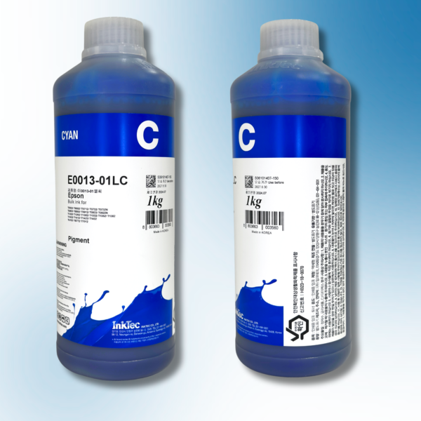 Пігментне чорнило InkTec, серія: E0013, для принтерів EPSON (Pigment – CYAN – 1л)