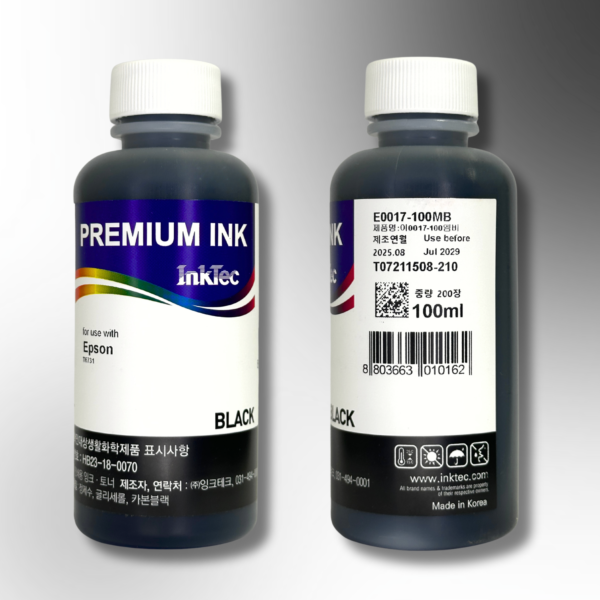 Водорозчинне чорнило InkTec, серія: E0017, для принтерів EPSON (Dye - BLACK - 100мл)