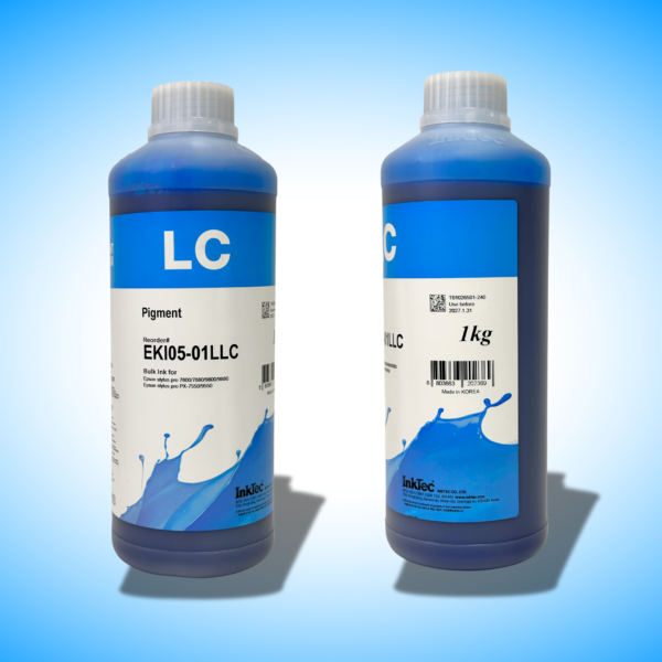 Пігментне чорнило для широкоформатного друку, серія: EKI-01L, (Pigment - LIGHT CYAN - 1л)