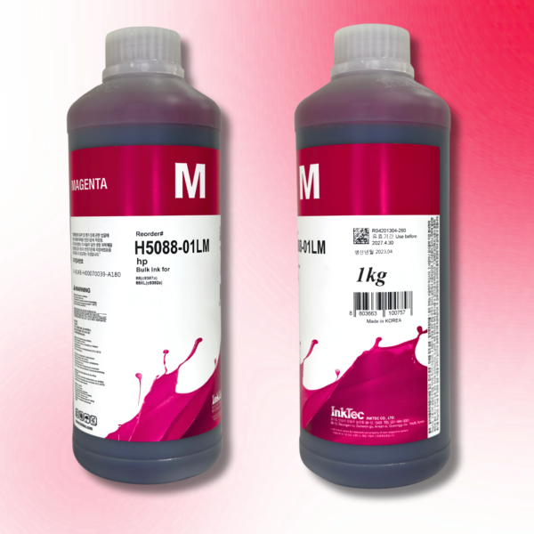Водорозчинне чорнило InkTec, серія: H5088, для принтерів Hewlett-Packard (Dye - MAGENTA - 1л)