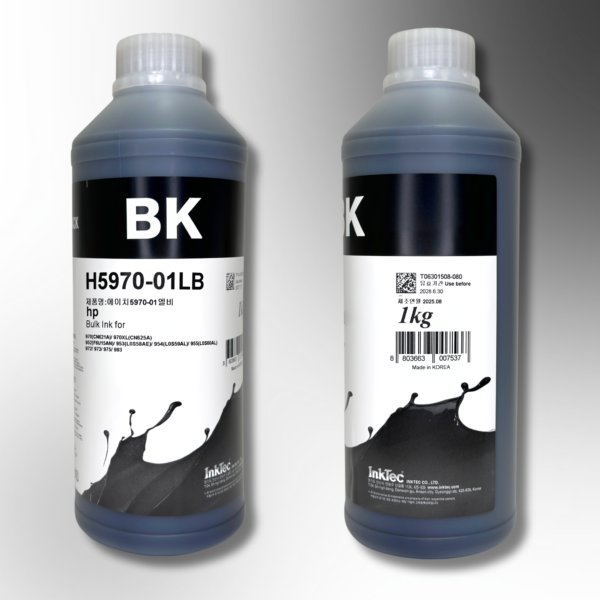 Пігментне чорнило InkTec, серія: H5970, для принтерів Hewlett-Packard (Pigment - BLACK - 1л)