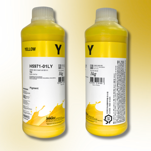 Пігментне чорнило InkTec, серія: H5971, для принтерів Hewlett-Packard (Pigment - YELLOW - 1л)