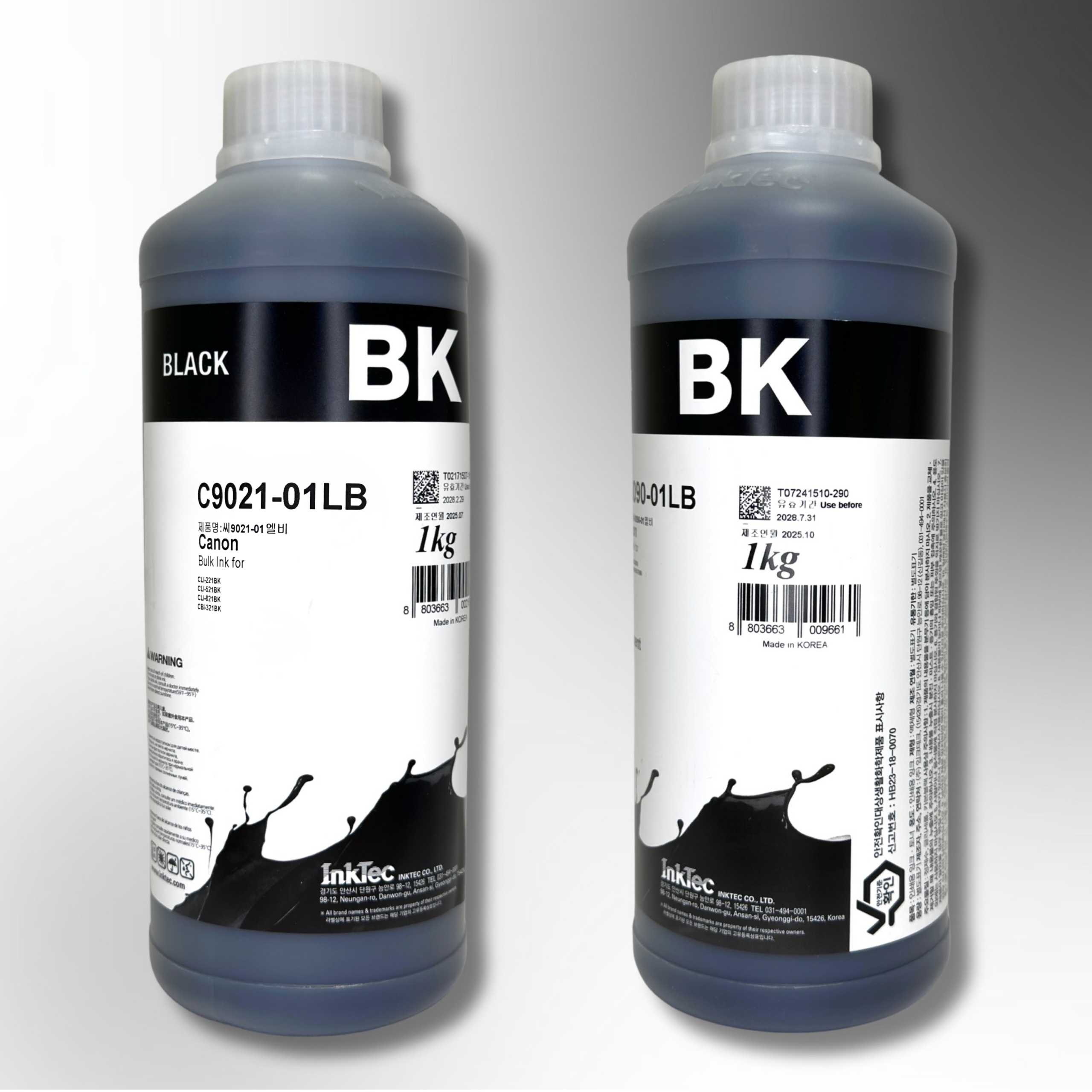 Водорозчинне чорнило InkTec, серія: C9021, для принтерів Canon (Dye - BLACK - 1л)