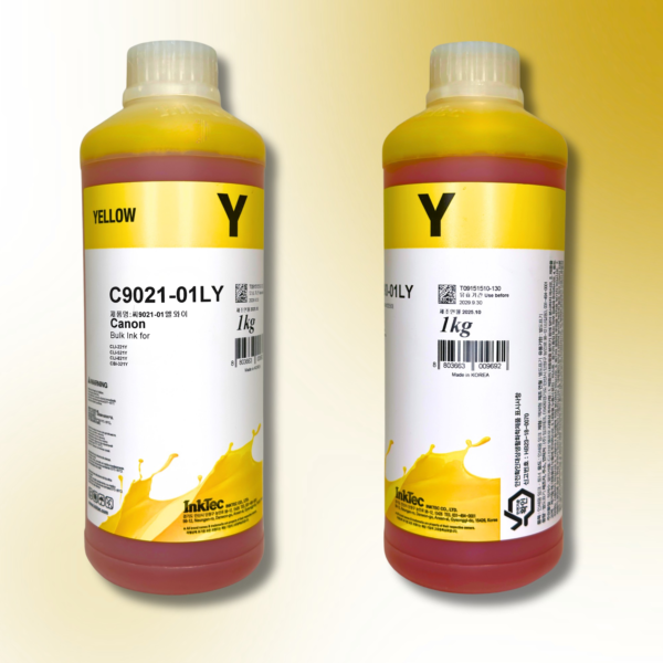 Водорозчинне чорнило InkTec, серія: C9021, для принтерів Canon (Dye - YELLOW - 1л)