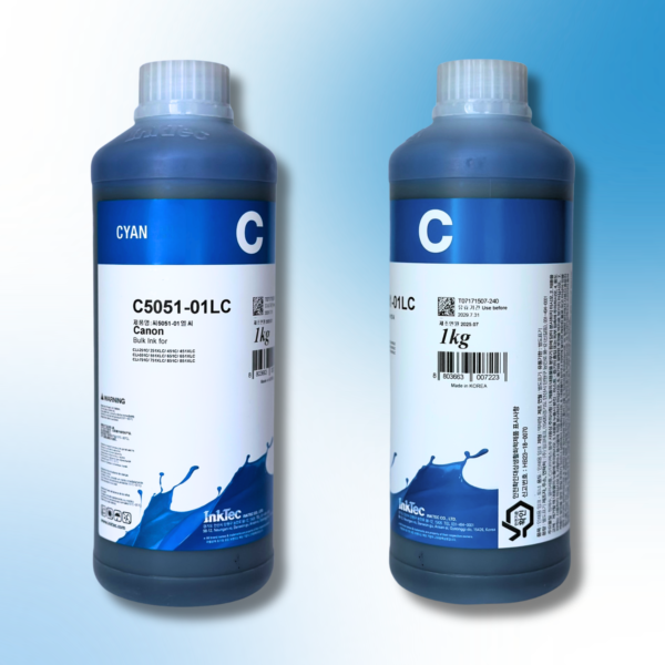 Водорозчинне чорнило InkTec, серія: C5051, для принтерів Canon (Dye – CYAN – 1л)