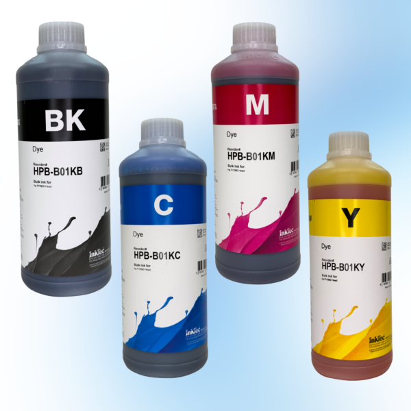 Комплект водорозчинного чорнила InkTec для HP FI-1000, серія HPB-B01K, 4 кольори (Black, Cyan, Magenta, Yellow) – 1л