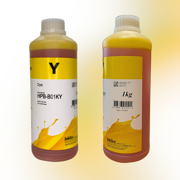 Водорозчинне чорнило InkTec, серія: HPB-B01K, для принтерів HP FI-1000 (Dye – YELLOW – 1л)